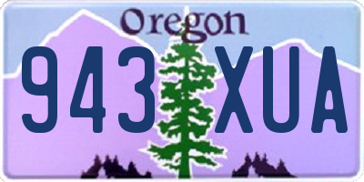 OR license plate 943XUA