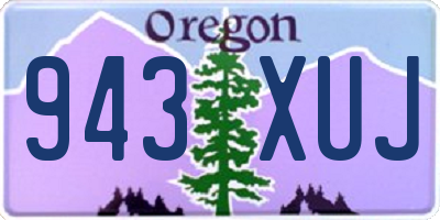 OR license plate 943XUJ
