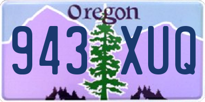 OR license plate 943XUQ