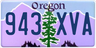 OR license plate 943XVA
