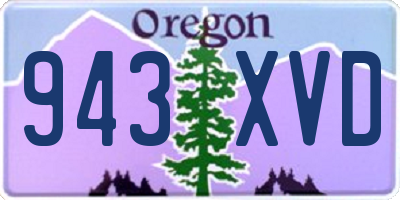 OR license plate 943XVD
