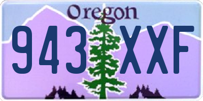 OR license plate 943XXF