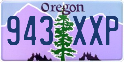 OR license plate 943XXP