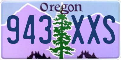 OR license plate 943XXS