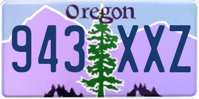 OR license plate 943XXZ