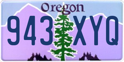 OR license plate 943XYQ