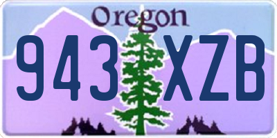 OR license plate 943XZB