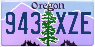 OR license plate 943XZE