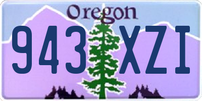 OR license plate 943XZI