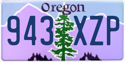 OR license plate 943XZP