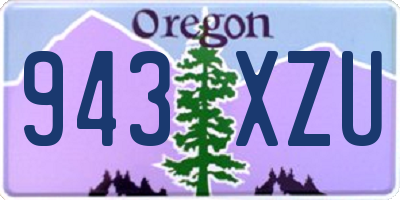 OR license plate 943XZU