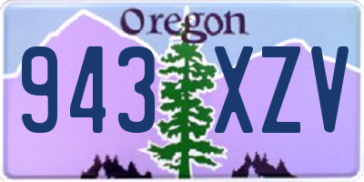 OR license plate 943XZV