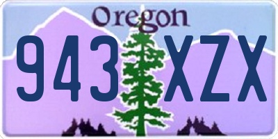 OR license plate 943XZX