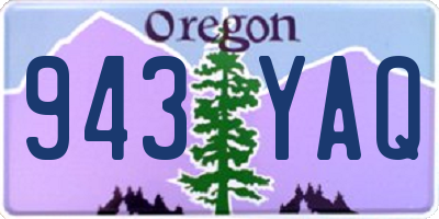 OR license plate 943YAQ