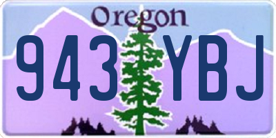 OR license plate 943YBJ