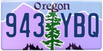 OR license plate 943YBQ