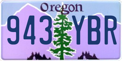 OR license plate 943YBR