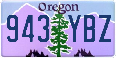 OR license plate 943YBZ