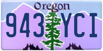 OR license plate 943YCI