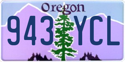 OR license plate 943YCL