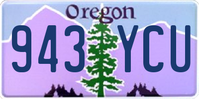 OR license plate 943YCU