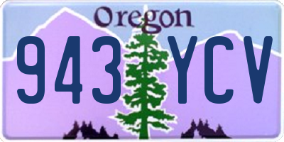 OR license plate 943YCV