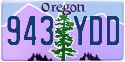 OR license plate 943YDD