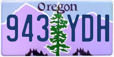 OR license plate 943YDH