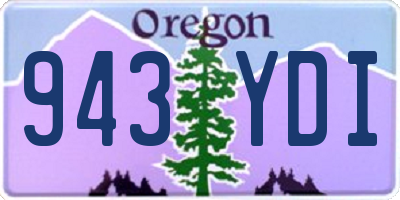 OR license plate 943YDI