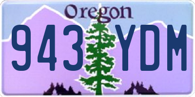 OR license plate 943YDM