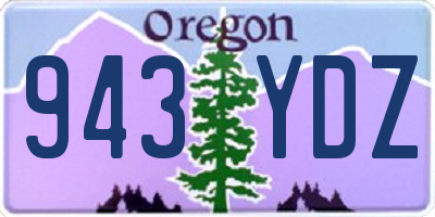OR license plate 943YDZ