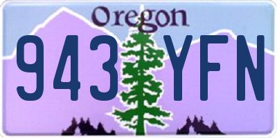 OR license plate 943YFN