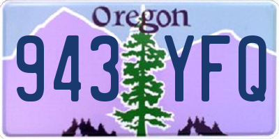 OR license plate 943YFQ