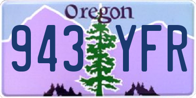 OR license plate 943YFR