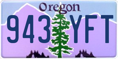 OR license plate 943YFT