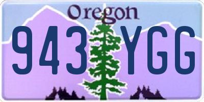 OR license plate 943YGG