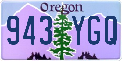 OR license plate 943YGQ