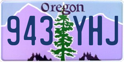OR license plate 943YHJ
