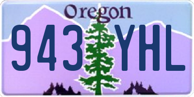 OR license plate 943YHL