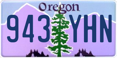 OR license plate 943YHN