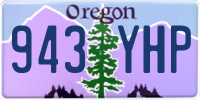 OR license plate 943YHP