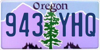OR license plate 943YHQ