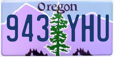 OR license plate 943YHU