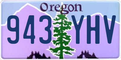 OR license plate 943YHV