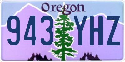 OR license plate 943YHZ