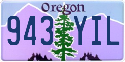 OR license plate 943YIL