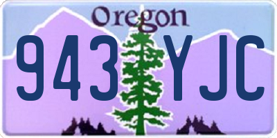 OR license plate 943YJC