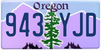 OR license plate 943YJD
