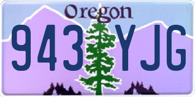 OR license plate 943YJG