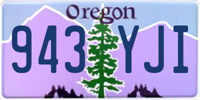 OR license plate 943YJI